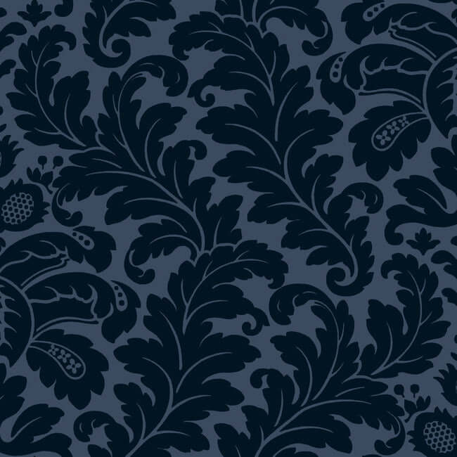 modern-romance-navy-wallpaper-york-wallcoverings-dt5042 - York Wallpaper Wallpaper