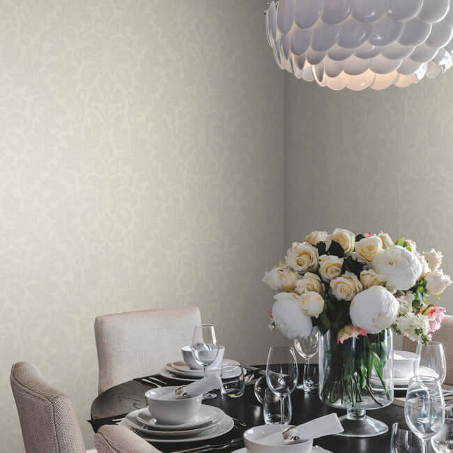 modern-romance-white-wallpaper-york-wallcoverings-dt5043 - York Wallpaper Wallpaper