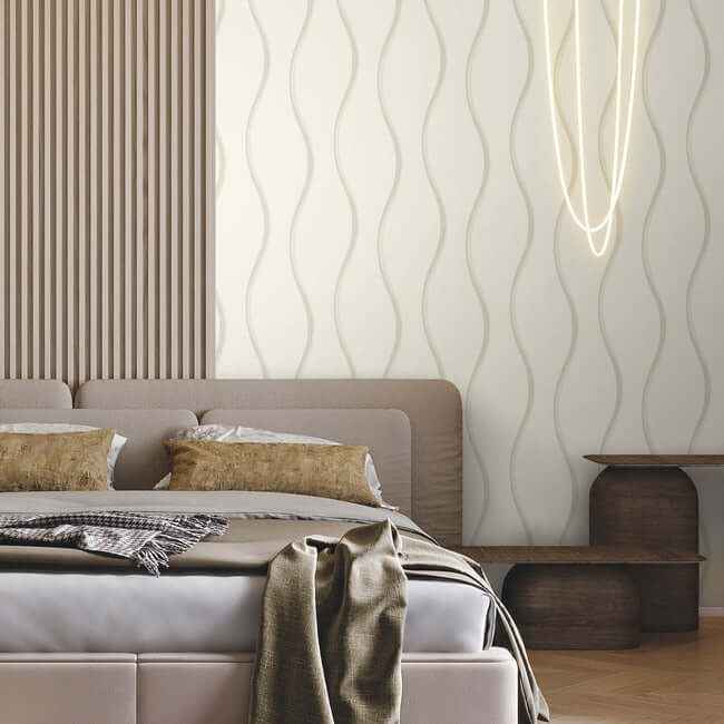 Unfurl Off White Wallpaper - York Wallcoverings - DT5112 - York Wallcoverings Wallpaper