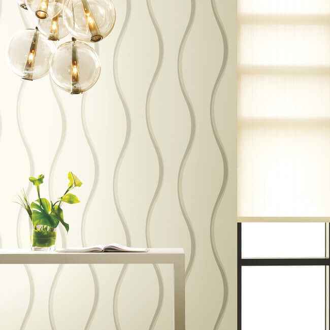 Unfurl Off White Wallpaper - York Wallcoverings - DT5112 - York Wallcoverings Wallpaper