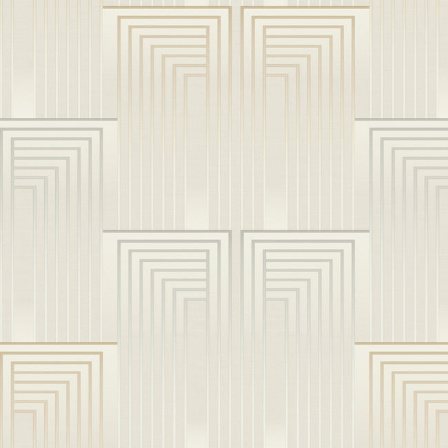 vanishing-wallpaper-silvergold-york-wallcoverings-dt5073 - York Wallcoverings Wallpaper