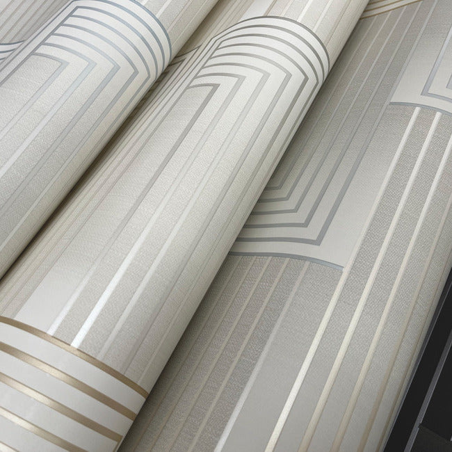 vanishing-wallpaper-silvergold-york-wallcoverings-dt5073 - York Wallcoverings Wallpaper