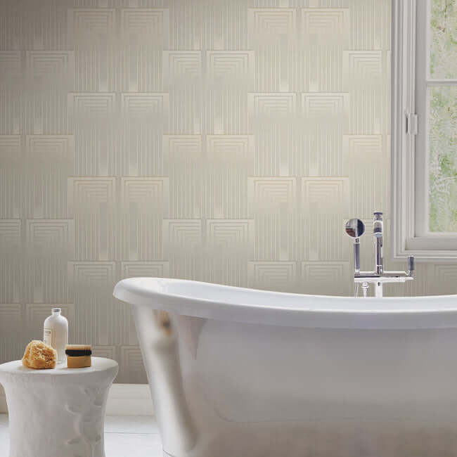 vanishing-taupe-pearl-wallpaper-york-wallcoverings-dt5071 - York Wallcoverings Wallpaper