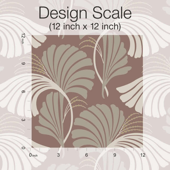 dancing-leaves-tan-wallpaper-york-wallcoverings-dt5131 - York Wallcoverings Wallpaper