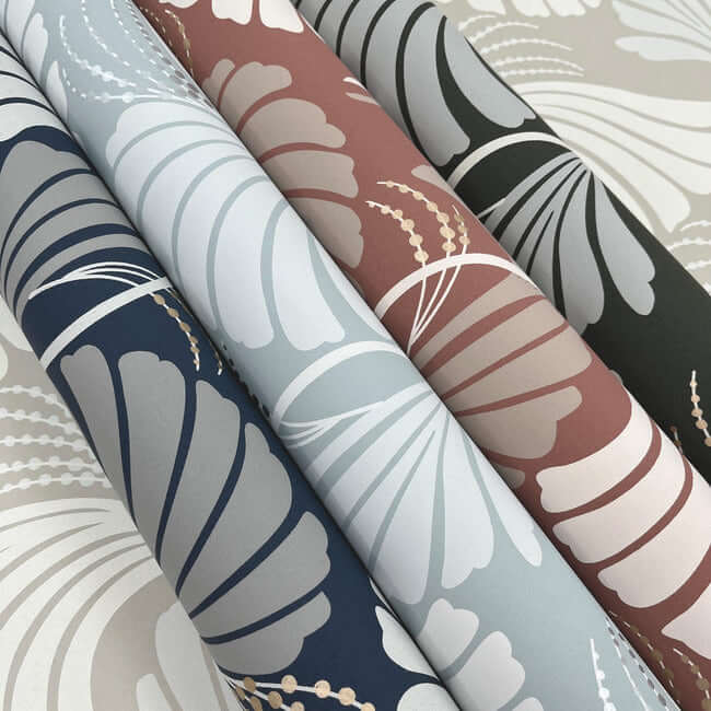 dancing-leaves-light-blue-wallpaper-york-wallcoverings-dt5132 - York Wallcoverings Wallpaper