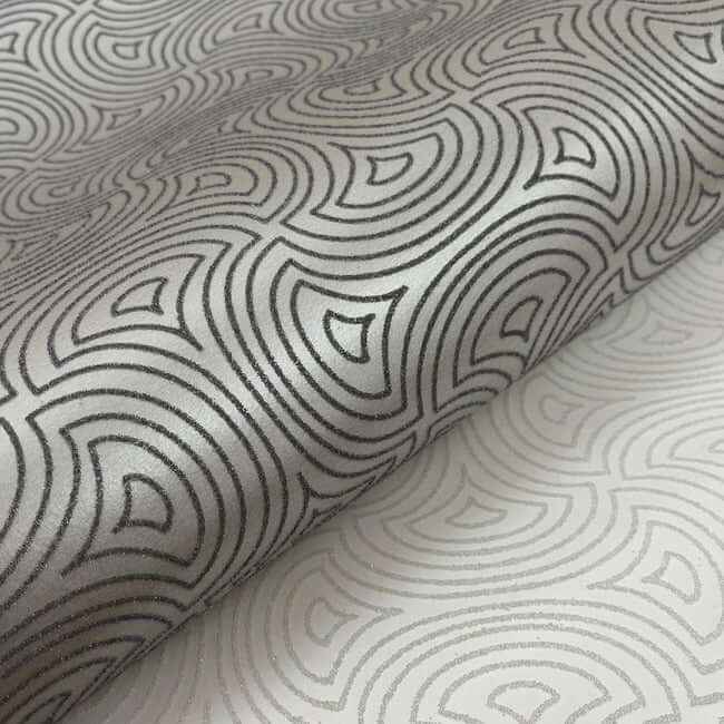 Hourglass White Wallpaper - York Wallcoverings - DT5142 - York Wallcoverings Wallpaper