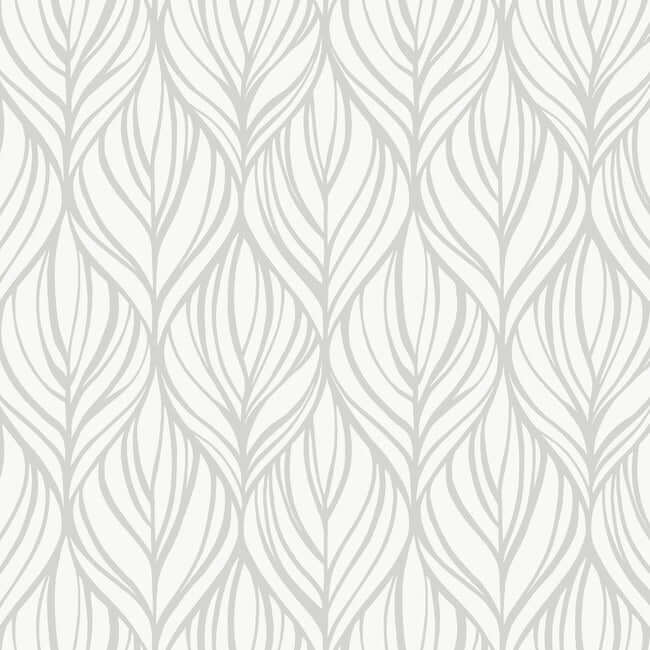 palma-white-silver-wallpaper-york-wallcoverings-dt5084 - York Wallpaper Wallpaper