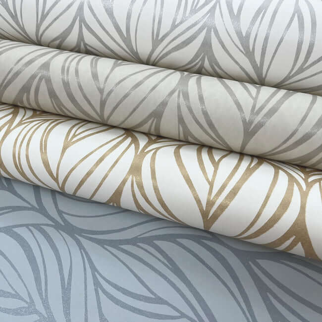 palma-white-silver-wallpaper-york-wallcoverings-dt5084 - York Wallpaper Wallpaper