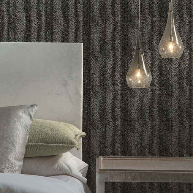 Dazzle Black Wallpaper - York Wallcoverings - DT5091 - York Wallcoverings Wallpaper