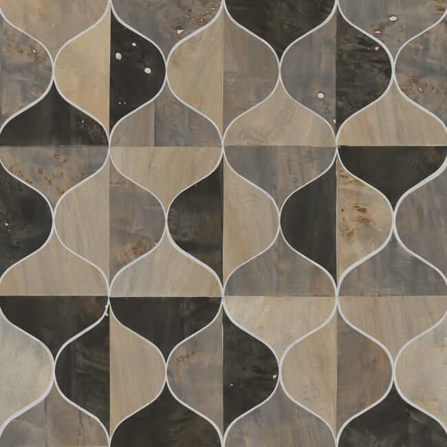 burlwood-ogee-black-taupe-wallpaper-york-wallcoverings-dt5001 - York Wallpaper Wallpaper