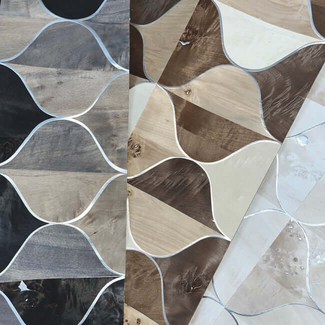 burlwood-ogee-black-taupe-wallpaper-york-wallcoverings-dt5001 - York Wallpaper Wallpaper