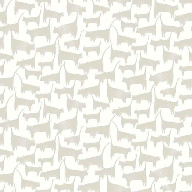 Cat Tails Beige Peel & Stick Wallpaper - York Wallcoverings - PSW1341RL - York Wallcoverings Wallpaper