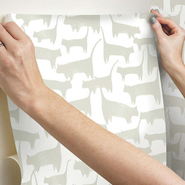 cat-tails-premium-peel-stick-wallpaper-neutral-york-wallcoverings-psw1341rl - York Wallcoverings Wallpaper