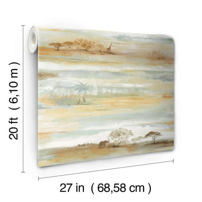 savanna-sunset-premium-peel-stick-wallpaper-sunset-york-wallcoverings-psw1348rl - York Wallcoverings Wallpaper
