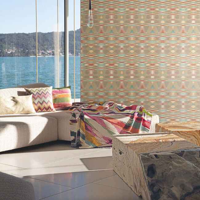 Sunrise Flame Brown Wallpaper - York Wallcoverings - MI10322 - York Wallcoverings Wallpaper