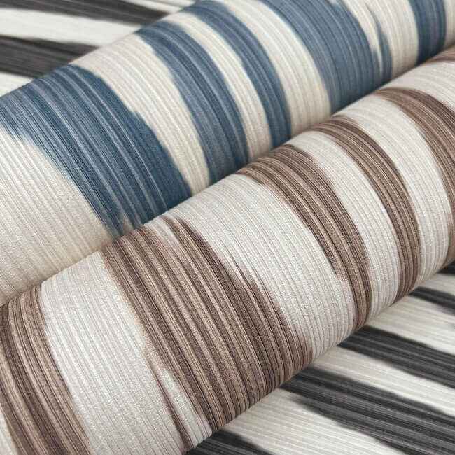Flamed Zigzag Black & Cream Wallpaper - York Wallcoverings - MI10341 - York Wallcoverings Wallpaper