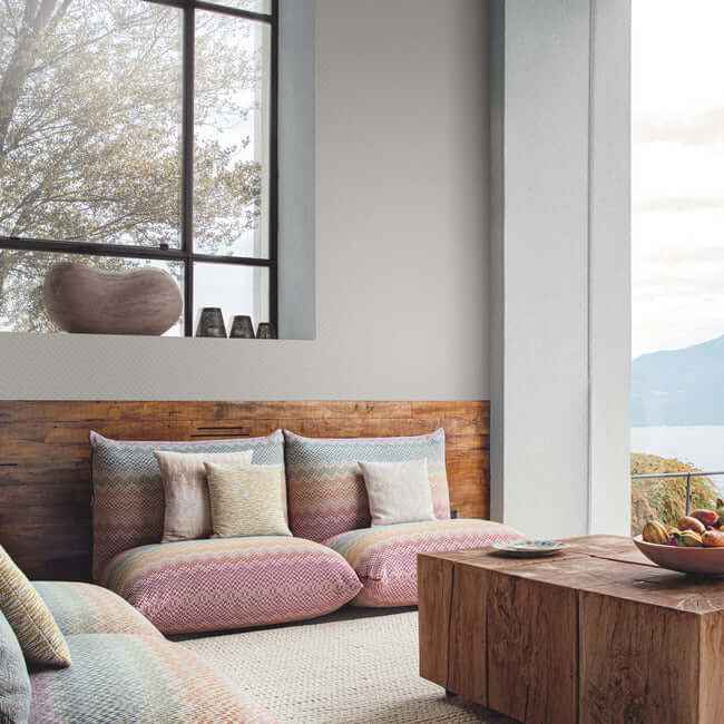 Macro Chevron Grey Wallpaper - York Wallcoverings - MI10381 - York Wallcoverings Wallpaper