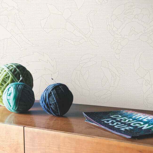 Constellations White Wallpaper - York Wallcoverings - MI10354 - York Wallcoverings Wallpaper