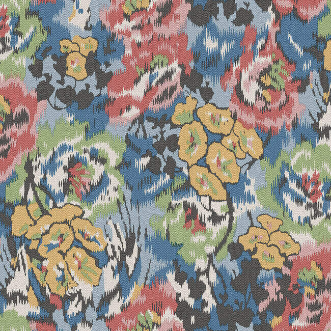 flower-pot-blue-wallpaper-york-wallcoverings-mi10300 - York Wallcoverings Wallpaper