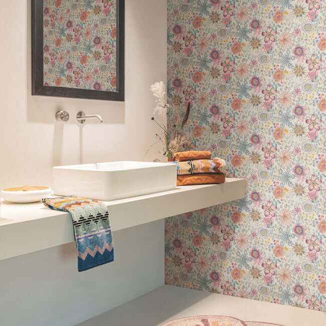 Magic Garden Pink Wallpaper - York Wallcoverings - MI10312 - York Wallcoverings Wallpaper