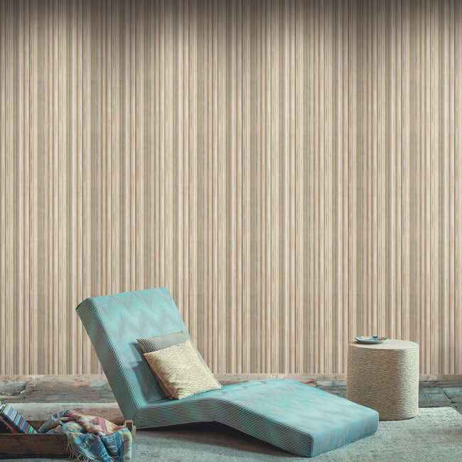 Striped Sunset Brown Wallpaper - York Wallcoverings - MI10398 - York Wallcoverings Wallpaper