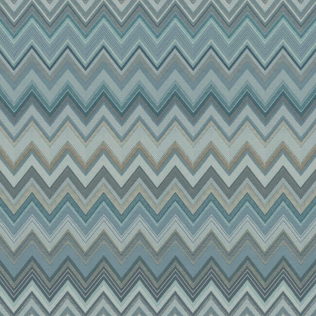 happy-zigzag-blue-wallpaper-york-wallcoverings-mi10335 - York Wallcoverings Wallpaper