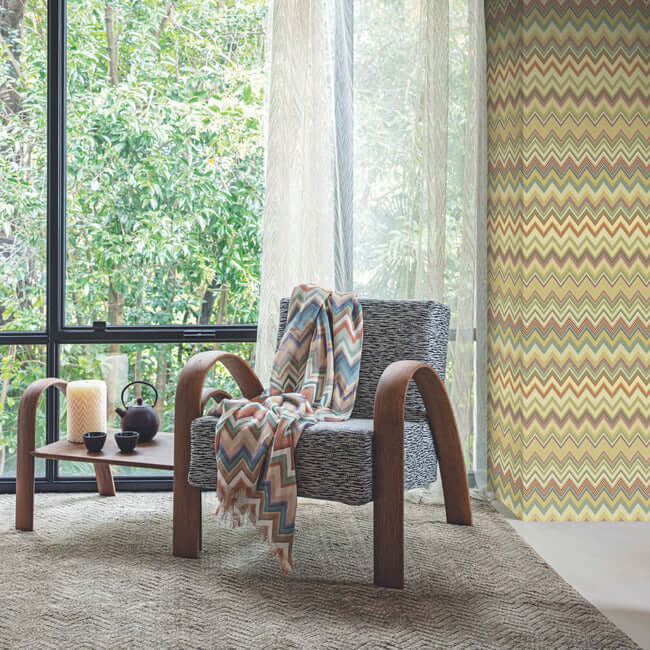 happy-zigzag-gold-wallpaper-york-wallcoverings-mi10336 - York Wallpaper Wallpaper