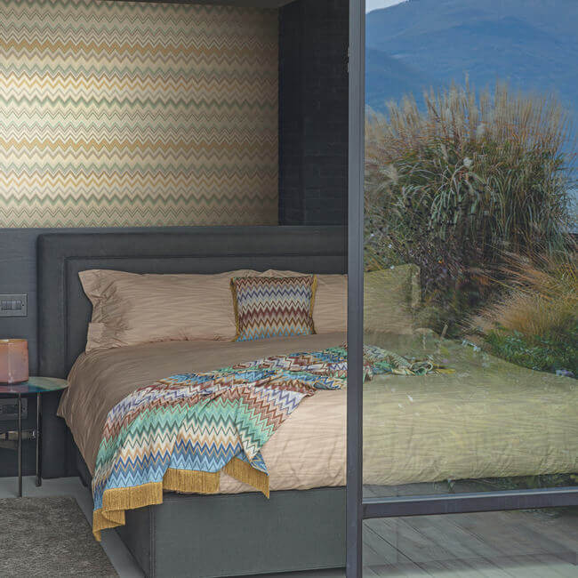 happy-zigzag-green-wallpaper-york-wallcoverings-mi10333 - York Wallpaper Wallpaper