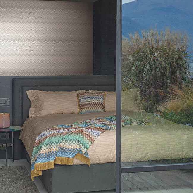 Happy Zigzag Grey Wallpaper - York Wallcoverings - MI10331 - York Wallcoverings Wallpaper