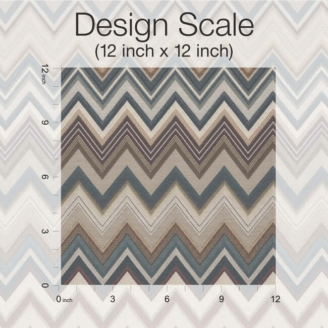 happy-zigzag-green-brown-wallpaper-york-wallcoverings-mi10332 - York Wallcoverings Wallpaper