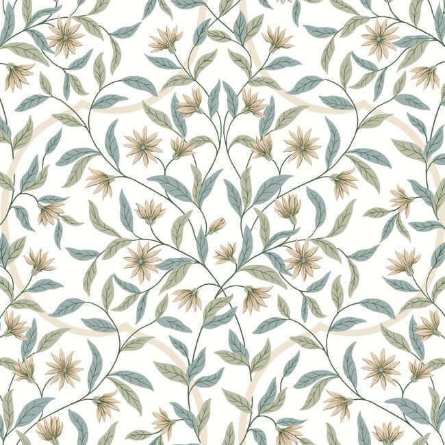 eucalyptus-jasmine-wallpaper-york-wallcoverings-go8253 - York Wallpaper Wallpaper