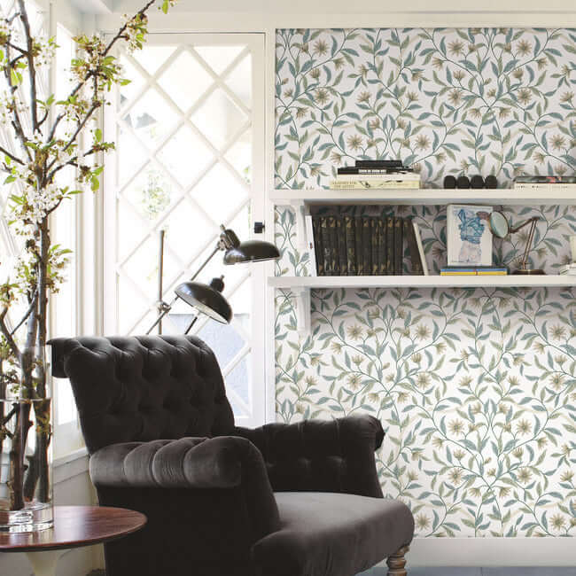 eucalyptus-jasmine-wallpaper-york-wallcoverings-go8253 - York Wallpaper Wallpaper