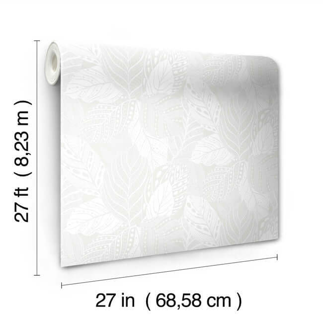 vinca-wallpaper-pearl-york-wallcoverings-go8224 - York Wallcoverings Wallpaper