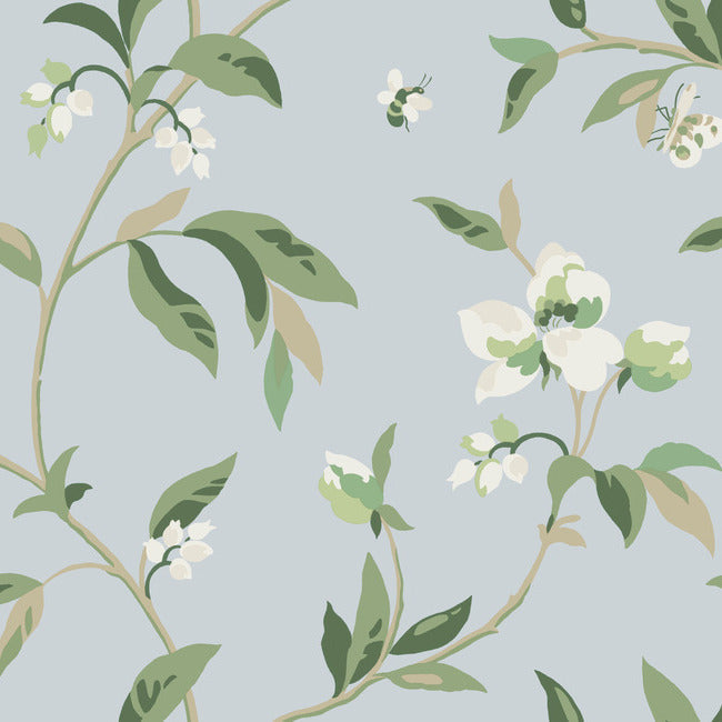 springtime-wallpaper-skyeucalyptus-york-wallcoverings-go8282 - York Wallcoverings Wallpaper