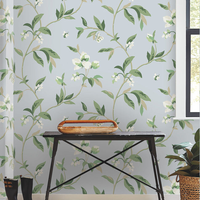 springtime-wallpaper-skyeucalyptus-york-wallcoverings-go8282 - York Wallcoverings Wallpaper