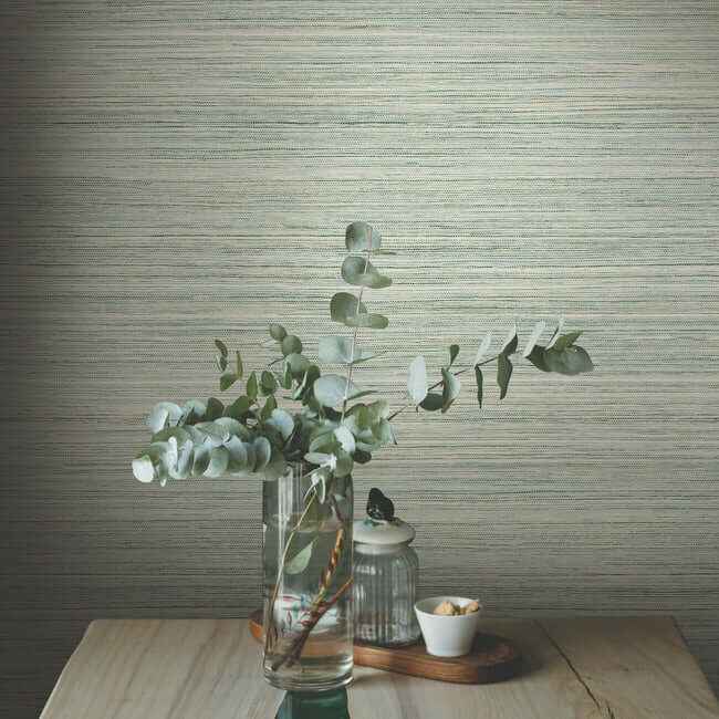 Fountain Grass Jade Wallpaper - York Wallcoverings - GO8303 - York Wallcoverings Wallpaper