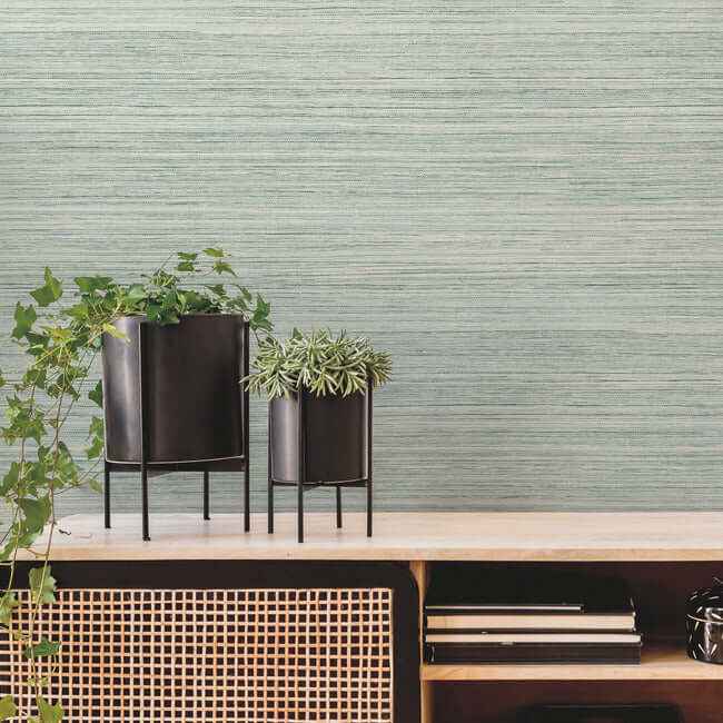 Fountain Grass Jade Wallpaper - York Wallcoverings - GO8303 - York Wallcoverings Wallpaper