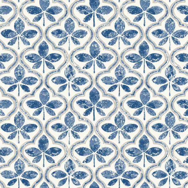 sevilla-wallpaper-cobalt-york-wallcoverings-go8273 - York Wallcoverings Wallpaper