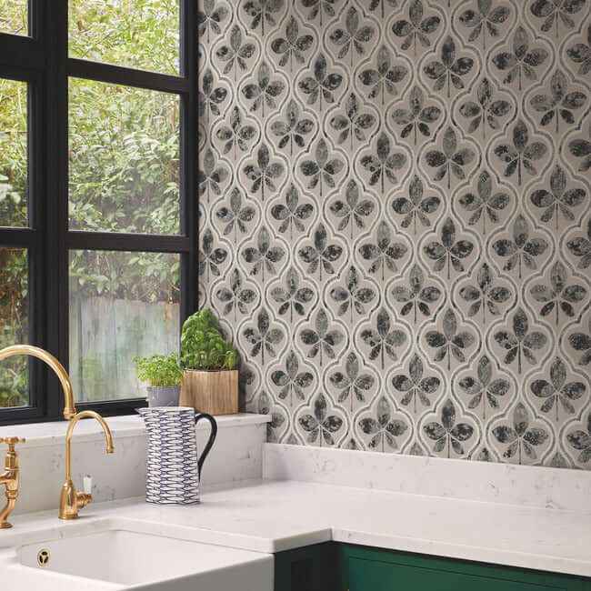 Sevilla Onyx Wallpaper - York Wallcoverings - GO8275 - York Wallcoverings Wallpaper