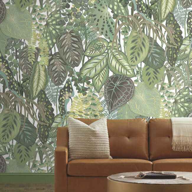 Greenery Cotton Wall Mural - York Wallcoverings - GO8332M - York Wallcoverings Wallpaper
