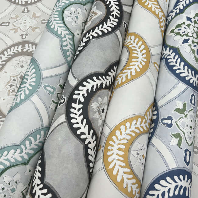 garden-trellis-ochre-wallpaper-york-wallcoverings-go8215 - York Wallpaper Wallpaper