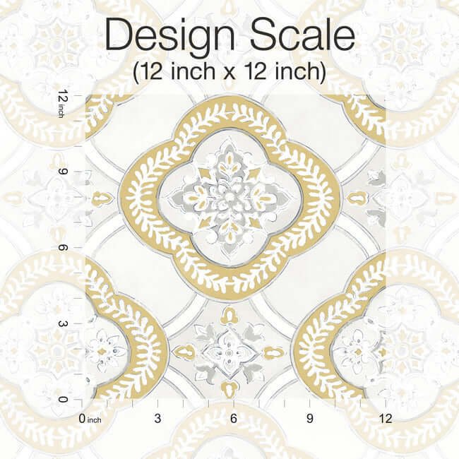 garden-trellis-ochre-wallpaper-york-wallcoverings-go8215 - York Wallpaper Wallpaper
