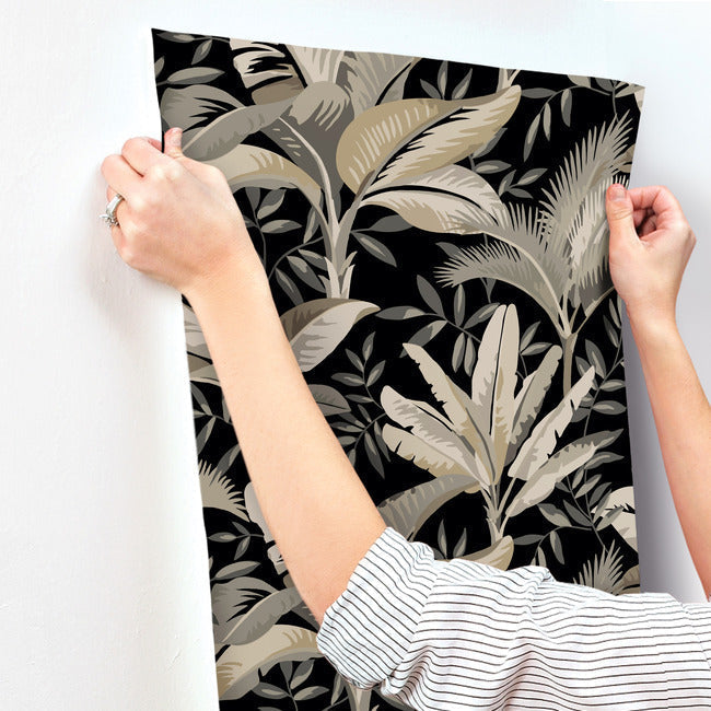 summerhouse-wallpaper-midnight-york-wallcoverings-go8204 - York Wallcoverings Wallpaper
