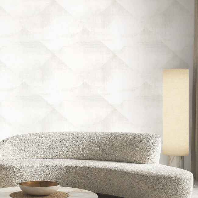 In Clay White Wallpaper - York Wallcoverings - CC1216 - York Wallcoverings Wallpaper