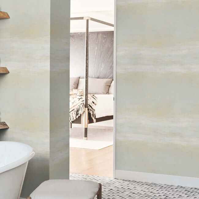Serene Reflection Fog Wallpaper - York Wallcoverings - CC1253 - York Wallcoverings Wallpaper