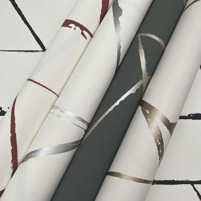 intersect-grey-metallic-wallpaper-york-wallcoverings-cc1292 - York Wallpaper Wallpaper