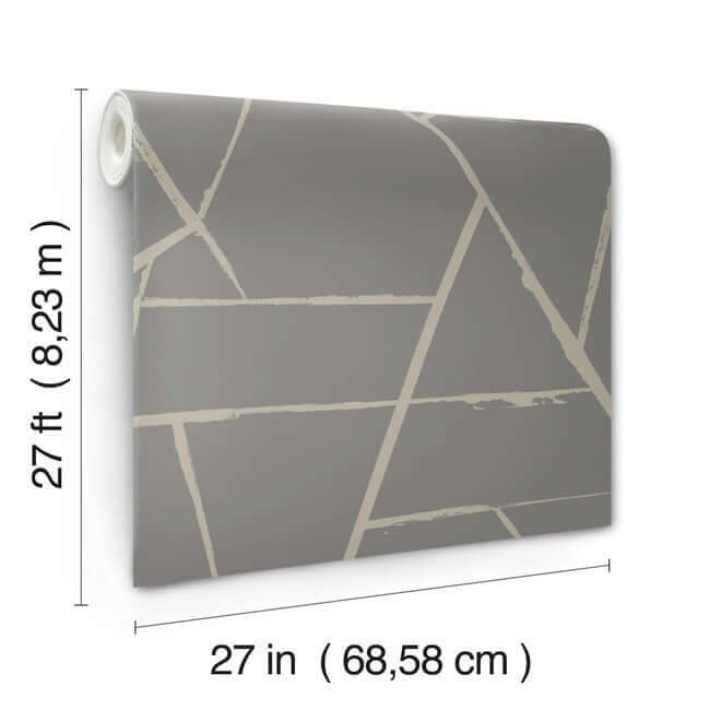 intersect-grey-metallic-wallpaper-york-wallcoverings-cc1292 - York Wallpaper Wallpaper