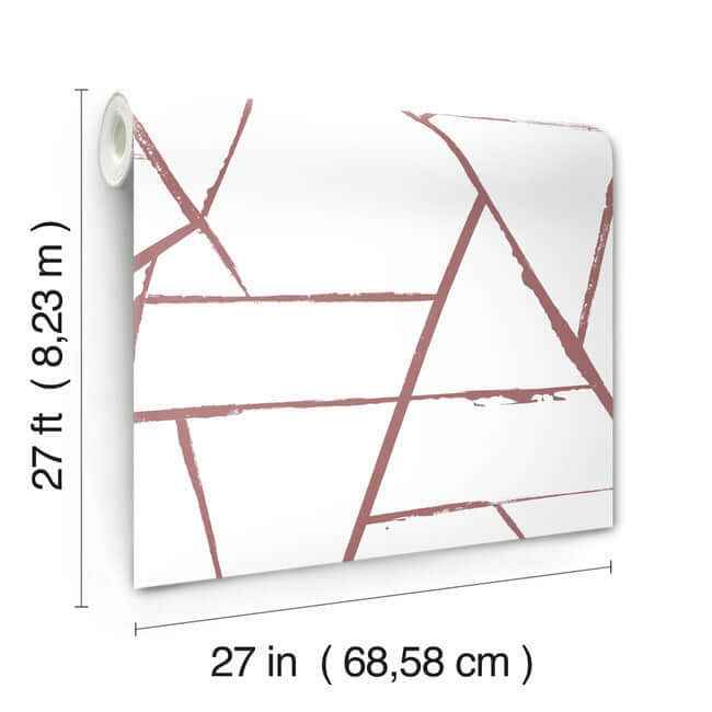 Intersect Spice Red Wallpaper - York Wallcoverings - CC1291 - York Wallcoverings Wallpaper