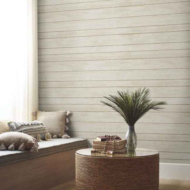 Broad Side Grey Wallpaper - York Wallcoverings - ND3052N - York Wallcoverings Wallpaper