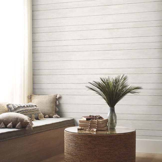 Broad Side High Performance Wallpaper White Wash - York Wallcoverings - ND3051N - York Wallcoverings Wallpaper